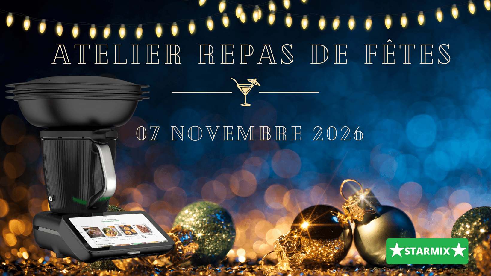 Atelier culinaire Thermomix® Spécial repas de fêtes - Saint Pierre