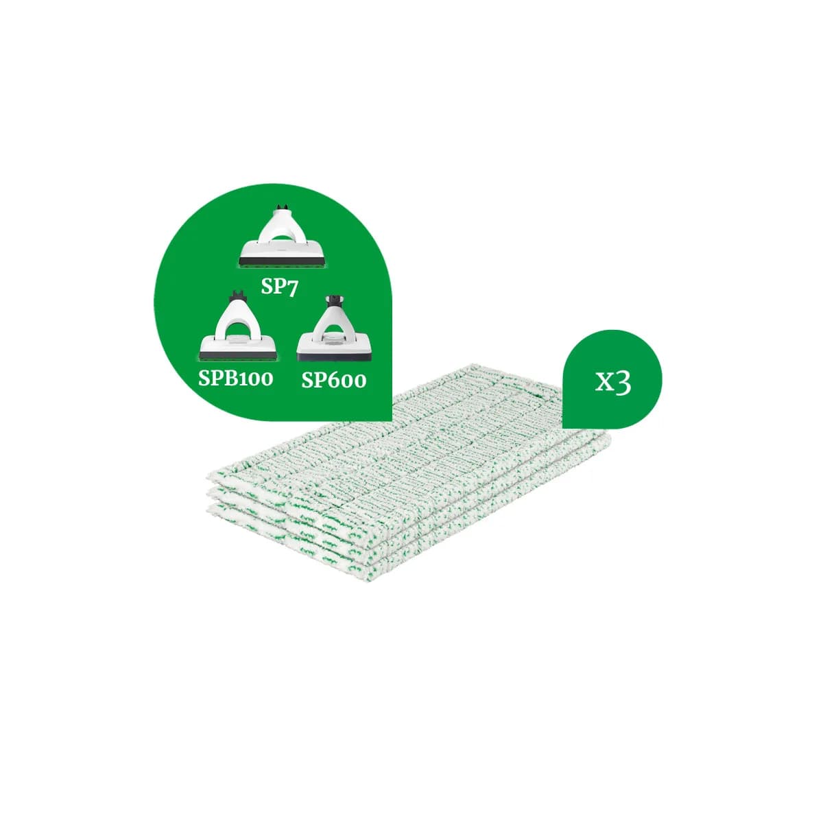 Lingette carrelage (x3) Kobold SP7-SPB100-SP600