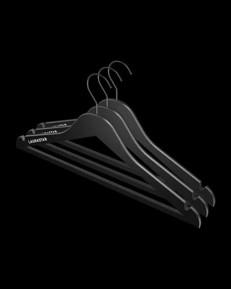 Lot de 3 cintres Laurastar noirs